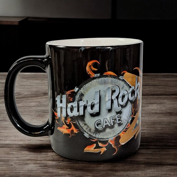 Huge Hard Rock Cafe Key West LET’S ROCK - LOVE ALL SERVE ALL 20oz. Coffee Mug - Picture 1 of 11